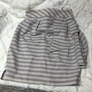 Anthropologie Yoana Baraschi White Purple Skirt 0